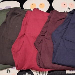 Amazon Women's Leggings Set - Red, Brown, Blue, Green